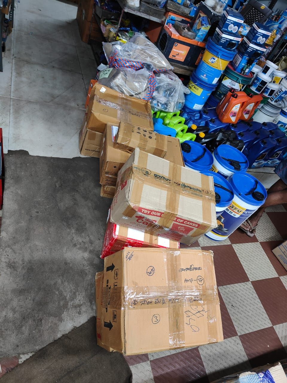 Shop stock and vehicle supplies